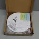 WKONCLDY 7.5Inch LED Ceiling Lights, 5 Colors Selectable (3000K/3500K/4500K/5000K/6000K) Flush Mount Ceiling Lights, Ultra Thin LED Lights Fixtures 0.87Inch for Dinning Room (White)