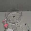 8.7" Super Silent Hamster Wheel with Stand & Water Bottle  Ultra Quiet Exercise Running Wheel for Gerbils, Syrian & Dwarf Hamsters, Chinchillas, Small Pets  Noiseless Spinning Design, Clear