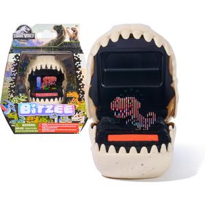 BITZEE, Jurassic World Interactive Dinosaur Toy with 25 Dinosaurs Inside, Great for Easter Gifts, Digital Pet Reacts to Touch, Pods Connect & Interact