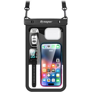 [Up to 10"] Large Waterproof Phone Pouch Bag - 1 Pack Waterproof Phone Case for iPhone 17 16 15 14 Pro Max Galaxy S25 S24 Ultra, IPX8 Cellphone Water Protector Pouch Beach Essentials Travel Must Haves