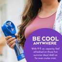 O2COOL Elite Battery Powered Handheld Water Misting Fan (Blue)