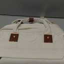 LOVEVOOK Laptop Backpack for Women, 17.3'' Waterproof Nurse Bag Teacher Work Backpack Purse for Women, Travel Computer Backpack for College Office Business Ladies (Cream)