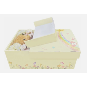 Eco-Friendly Pet Casket - Biodegradable Cardboard Coffin for Mid-Sized Pets up to 15lbs-33lbs (21.6" L) for Dog, Cat, Rabbit Thoughtful Memorial & Burial Box