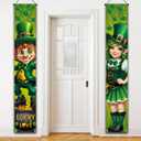 St Patrick's Day Porch Banner Irish Shamrock Front Porch Welcome Sign Saint Patrick's Day Banner St. Patrick's Day Decorations for Home Party