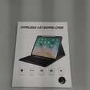 BLUTLOTUS Keyboard case for iPad 5th/6th Generation 2017/2018, 9.7 Inch iPad Air 2 Case, Removable Wireless Backlit Detachable Keyboard, Folio Smart Cover(Black)