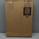 Mayfair Bennett Toilet Seat with Brushed Nickel Hinges, Slow Close Wood Seat, Secure Metal Hinges, Easy Install, Elongated, White