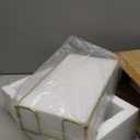 Sumnacon Napkin Holder,Glass Napkin Holder Table,Stylish Guest Towel Holder for Hand Towel Napkin,Rectangle Napkin Basket for Bathroom Toilet Kitchen Dining Table Counter,Gold