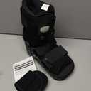 Medibot Advanced Walking Boot for Ankle Injuries & Fractures Adjustable Air Splint with Pump, Medium Black, Fits Shoe Size 6-10'', Men and Women