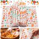 100 Pcs Christmas Wax Paper Sheets for Food, Deli Paper, Sandwich Wrap, Candy & Cookies Wraps (white biscuit)