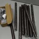 SIMEWIN Heavy Duty Curtain Rods for Windows 72 to 144 Inches, 1 Inch Bronze Curtain Rods for Bedroom, Living Room, Patio, Kitchen, Adjustable Curtain Rods with Classic Finials, Bronze Finishing