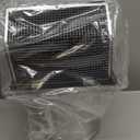 8 Inch Wall Vent Hood Wall Exhaust Vent Cover Outdoor Hooded Wall Vent with Screen and Damper,Wall Vent Cover Cap Exterior Air Exhaust for Kitchen Range Hood HVAC Duct Dryer Vent,Galvanized Steel (Black)