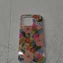 SCORPIFY for iPhone 16 Pro Max Case [Compatible with MagSafe] with Camellia Blossom Floral Design, Cute Clear Flower Magnetic Phone Cover for Women Girls, Slim Bumper with Gold Accents