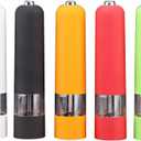 1pcs Home Premium Electric Stainless Steel Salt and Pepper Grinder Set,adjustable Ceramic Sea Salt Grinder & Pepper Grinder,Tall Salt and Pepper Shakers