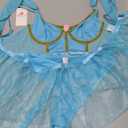 Mixxmix Lingerie Sets for Women Sexy Princess Costumes Cosplay Outfits Halloween Lingerie Roleplay with Bra and Panty, Blue, Size M