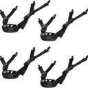 4Pack Universal Hard Hat Chin Strap, Y Shape Black Elastic Strap for Construction and Industrial Worker Hat, Black Helmet Elastic Straps for Bike Helmet