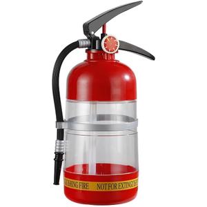 Liquor Dispenser, Hand-Pressure Fire Extinguisher Beer Dispenser for Bar Home Party, Pump Red Plastic Beer Whiskey Wine Pourer, Fit for Wine, Spirits, Beer, Liquor and Drinks (2L)