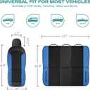 Skechers Car Seat Covers,GOGA Mat Oxford Cloth Seat Covers,Waterproof Car Seat Covers Full Sets,Automotive Universal Fit Seat Cover for Most Cars, Suvs, Trucks,Blue
