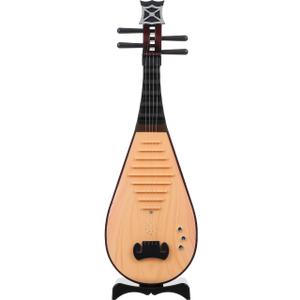 Amosfun Chinese Lute Prop, Kids Toy Guitar Pipa Instrument Model, Lightweight Traditional Stringed Prop for Hanfu Photography, 19.26x6.09x2.36in