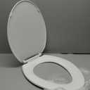 Bemis 1500EC 390 Lift-Off Wood Elongated Toilet Seat, Cotton White (Pack of 1)