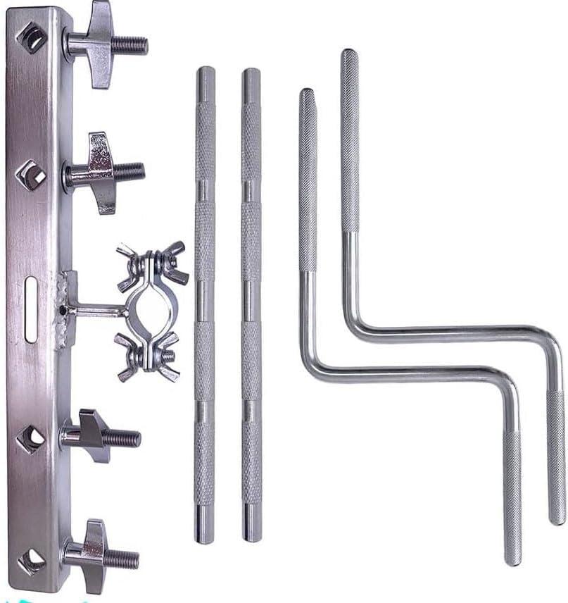 Jiayouy Cowbell Holder Percussion Mount-All Percussion Bracket with Straight Rod Z Shape Mount Arm, 4 Position Mounted Cowbell Mounting Bracket for Jam Blocks Tambourine Percussion Rack Stand