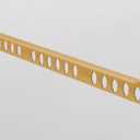 Novosuelo 3/8 in. x 96 in. Aluminum Tile Edging Trim (Matt Gold)