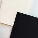 Vow Books 4.25 x 5. inch - Deluxe Vow Books for Wedding - 1 Charcoal, 1 Vellum Vow Books His and Hers - Embossed Sole Paper Co Vow Books - Keepsake Vow Book Set - Black/ Light Cream