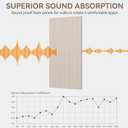 10Pack Large Acoustic Panels, 48x24x0.4 inch Sound Proof Panels for Walls, Self-Adhesive Sound Dampening Wall Panels, Noise Absorbing Decorative Wall Panels, Wall Noise Blocker for Home Studio (Camel)