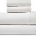 Road Trip America Jersey Sheets Set - Cotton Blend 4 Pieces Full Set - T-Shirt Soft Knit Stretchy Bed Sheets - All Seasonal and Deep Pockets (White, Full)