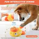 Pet Treat Dispenser Toy, Duck-Shaped Interactive Dog Puzzle Slow Feeder Toy for Small Medium Dogs and Cats, Promotes IQ Training and Entertainment Reduces Bloating Anti-Gulping