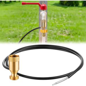 Siphon Mixer 3/4 Hose Fertilizer Injector, Automatic Irrigation Mixer for Garden, Farm, Greenhouse & Aquarium, Water Hose Fertilizer Dispenser with Silicone Tube, Efficient Liquid Mixing System