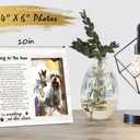 Pet Memorial Photo Frame - Waiting At The Door Dog Wooden Tabletop Picture Frame - Sympathy Memorial Gifts For Loss Of Dog Cat Owner - In Loving Memory Frame Favors -72