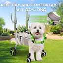 4-Wheel Dog Whee/lchair for Back Legs - Adjustable Pet Mobility Cart, Lightweight & Detachable, Helps Small Dogs Under 13 lbs Walk, Run & Play Again