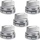 AEZ73453509 Stove Knob Replacements for LG Stove Knobs, AEZ72909008 AP5669773 2347547, Range Oven Knob for LG LRG3091ST LDG3016ST etc, 5 Pack