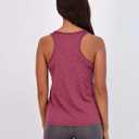 Real Essentials 5 Pack: Women's Racerback Tank Top Dry-Fit Athletic Performance Yoga Activewear (XXXL)