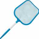 U.S. Pool Supply Professional Spa, Hot Tub, Pool Hand Leaf Skimmer Net with 12" Aluminum Pole - Deep Ultra Fine Mesh Netting Bag Basket, Clean the Finest Debris - Pond Small Kid Kiddie Inflatable Pool (26" Long)