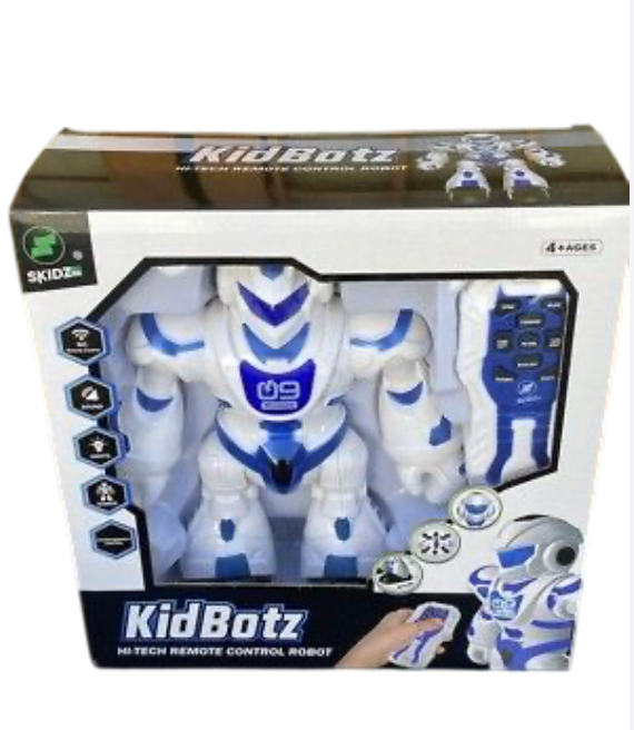Skidz RC Kid Botz Hi-Tech Remote Control Robot Battery Powered (“AA”) Kids Toy