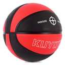 KUYOTQ Official Size 7 Basketball 29.5" Black Red Thickened Rubber in&Outdoor Mens Basketball for Game Play(Deflated)