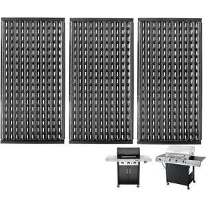 17 inch Infrared Grill Grates for CharBroil G460-0500-W1 Performance Tru Infrared 3 Burner Grill Replacement Parts, Char-broil 463371116 463370919 463344116 463370015 463335115 463335014 Parts, 3 PCS (17"L  8 1/2"W-3)