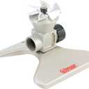 Gilmour 1024 Sq Ft Square Lawn Sprinkler, Whirling Vane Water Sprinkler for Small Area Coverage, Hose Sprinkler for Lawn and Garden