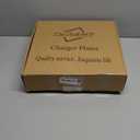 Red Reef Charger Plates 13inch, Set 10PCS Plastic Floral Charger Plates Wedding for Dinner,Wedding,Party,Event,Decoration(Reef Red 10)