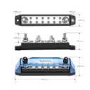 Recoil BB212P Power Distribution Block 12V 150A Dual 5/16 Studs Bus Bar Terminals Battery Busbar for Boat Automotive Solar Wiring