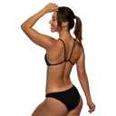JOLYN Midl Athletic Bikini Swimsuit Bottom, Medium-Full Coverage - Women's Sport Bathing Suit Bottom, Bikini Bottom for Competitive Swimming, Water Polo, Lifeguarding, Paddling, Black, Medium (Black, M)