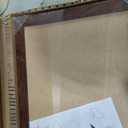 DOLLAR BOSS Narrow Linen Bulletin Board 36"x12" Long Cork Board, Brown
