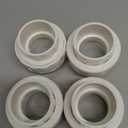 4 Pack 1-1/2" PVC Union Coupling Pipe Fitting (Socket x Socket), 1-1/2 inch PVC Slip Union Adapter Coupling Schedule 40, EPDM O-Ring, White SCH 40