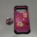 Hocase for Google Pixel 9 Pro XL Case, Shockproof Heavy Duty Protection Hard Plastic+ Silicone Rubber Bumper Hybrid Protective Case for Google Pixel 9 Pro XL 6.8" 2024 - Mandala in Galaxy