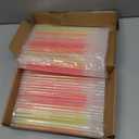 Didaey 150 Pcs Glow in the Dark Straws Glow Stick Plastic Assorted Colors Straws Neon Party Supplies for Cocktail Drinks, Bars, Restaurants Weddings Birthdays