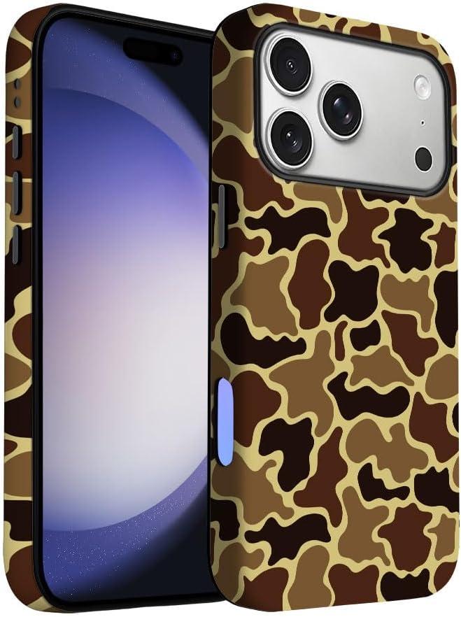 iPhone 17 Pro Max Case | Vintage Brown Camo | Slim Drop Protection Design