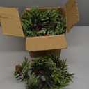 4 Pcs Christmas Wreath 10 Inch Green Artificial Wreaths Red Berry Pinecones Wreaths for Front Door Cabinets Wreath Indoor Outdoor Wall Decor Christmas Wall Home Decoration