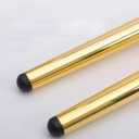 Osring 12 Inch Furniture Legs Gold Round Tapered Metal Table Leg, Slant Cabinet Furniture Feet Hardware for Coffee Table, 4 Pack