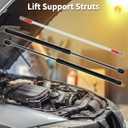 Lift Supports Struts for Honda CR-V 2017-2022 Front Hood Gas Spring Black with Connecting Wire,Mounting Bracket,Gasket 2Set